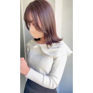 【ブリーチなし】外ハネボブウルフ透明感ブラウン - Eleanor 梅田店【エレノアウメダテン】掲載中