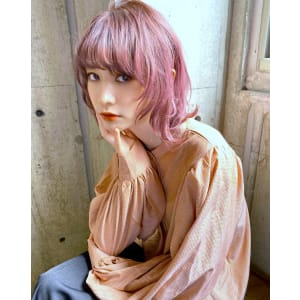 《kitin吉祥寺》ウルフレイヤー　ピンクアッシュ