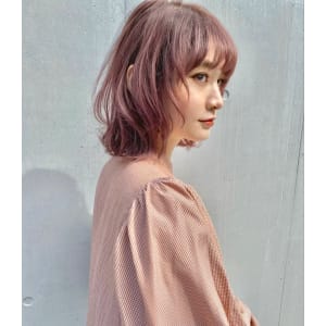 《kitin吉祥寺》ウルフレイヤー　ピンクアッシュ