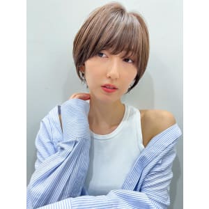 【長谷川】前下がりショート流しめバング