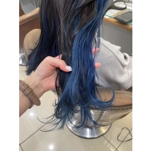 ビビットブルー インナーカラー【横浜】w