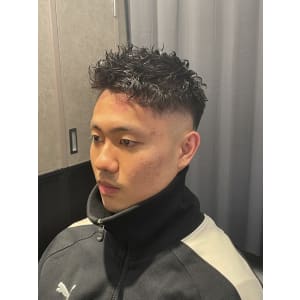 ツイストパーマ×ローフェード
