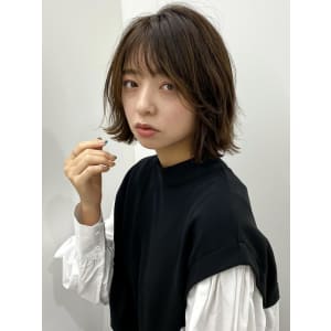 【長谷川】ナチュラル外はねボブ
