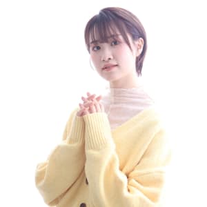 チェリーブラウン×小顔ショートボブ×20代30代40代