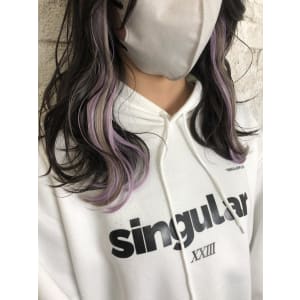 インナーエクステ/ラベンダー/グレー/エクステ池袋