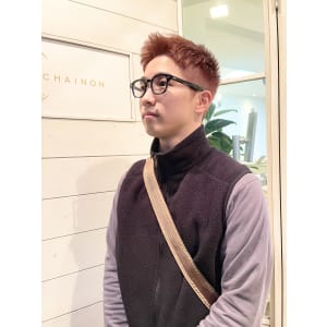 アップバングショコラピンク刈り上げショート30代梅ヶ丘美容室 - CHAINON【シェノン】掲載中