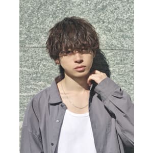 #マッシュウルフ　波巻きスパイラル　渋谷/メンズパーマ