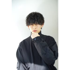 #マッシュウルフ　波巻きスパイラル　渋谷/メンズパーマ