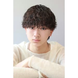 波巻きパーマ