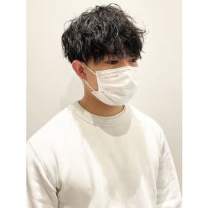王道刈り上げマッシュパーマ【池袋美容室　uchla】