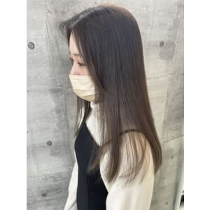 20代30代大人可愛いセミロング/グレージュ☆山之内