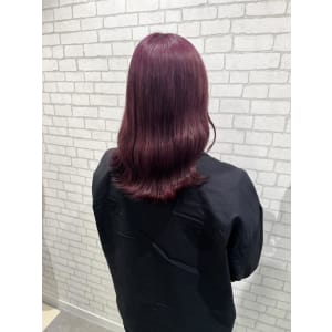 miu&橋本愛海　ワンブリーチでピンクパープル
