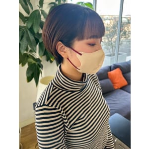 前髪パッツリショート