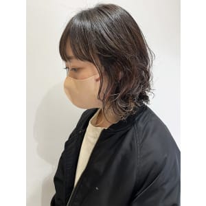 レイヤーボブのニュアンスパーマ【池袋美容室　uchla】