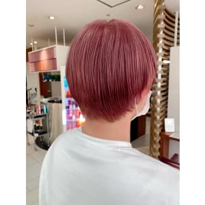 【黒髪卒業】　ピンクベージュダブルカラー