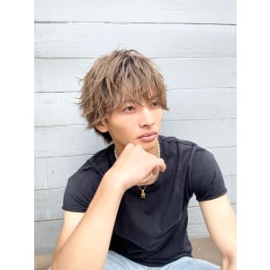 メンズショートヘアスパイラル無造作マッシュ30代梅ヶ丘美容室