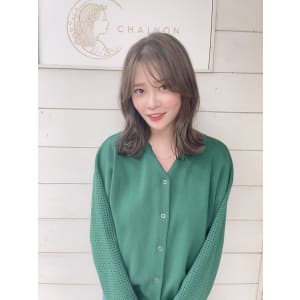 大人ガーリー愛されヘルシーミディショコラアッシュ30代梅ヶ丘 - CHAINON【シェノン】掲載中