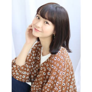 外ハネボブ×アッシュブラウン