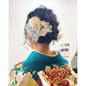  成人式　肩上ボブのフルアップ - bouquet HAIR&SPA【ブーケヘアーアンドスパ】掲載中