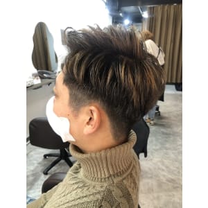 メンズグレイヘア、コントラストハイライト - bouquet HAIR&SPA【ブーケヘアーアンドスパ】掲載中