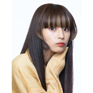 バングカラー×姫カット - HAIR & MAKE EARTH 春日部店【ヘアメイクアース カスカベテン】掲載中