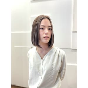 髪質改善ボブ×ハイライト/30代/40代/SARA@若林史弥