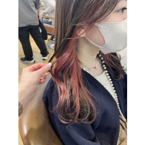 1ブリーチ チェリーレッド インナーカラー【横浜】w