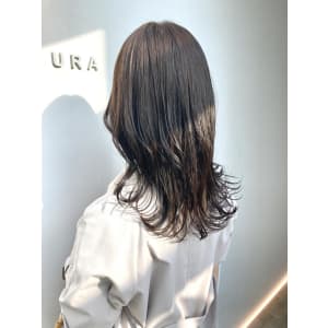 美髪/大人かわいい/こなれミディ/サンドベージュ