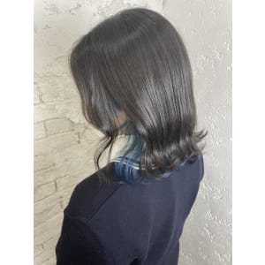 インナーカラーオーシャンブルー池袋