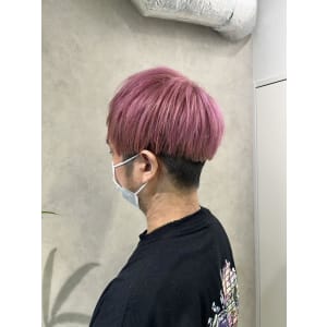 miu&橋本愛海　メンズの薄めピンクカラー
