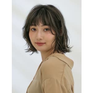 三軒茶屋_レディース_ミディアム_オリーブベージュ_ボブ - HAIR & MAKE EARTH 三軒茶屋店【ヘアメイクアース サンゲンヂャヤテン】掲載中