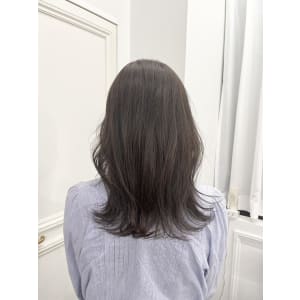 美髪/大人かわいい/こなれミディ/サンドベージュ