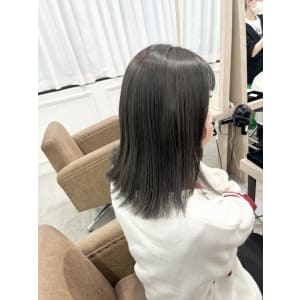 美髪/大人かわいい/こなれミディ/サンドベージュ