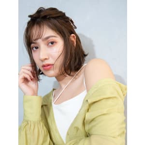 エアリーハーフアップ - HAIR & MAKE EARTH 北上店【ヘアメイクアース キタカミテン】掲載中