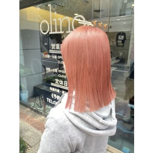 【olino】艶ハイトーン20代30代☆柔らかコーラル
