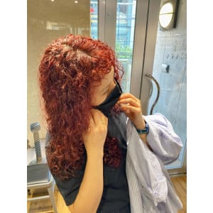 ショコラアッシュ　ヘルシースタイル　ハードパーマ