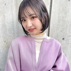 抜け感ボブ【切りっぱなし】