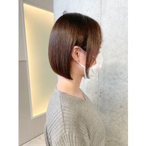 伸ばしている途中のお客様にオススメ◎まとまるミニボブ