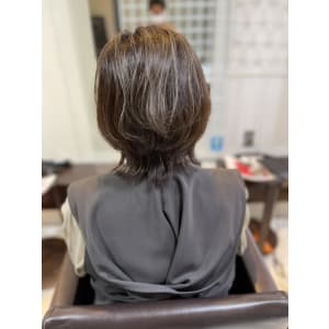 白髪ぼかしカラー　2回目