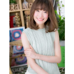 大人かわいいシースルー前髪くせ毛風ボブディ　リラクシー