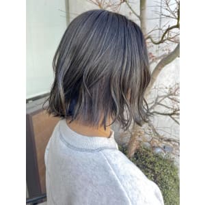 ブルー系インナーカラー