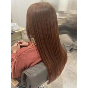 【ヘアジュレドゥ 安江】オレンジカラー