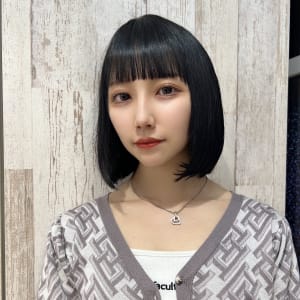 【金沢】面長カバー/黒髪/ぱっつん/切りっぱなし/小顔ボブ - Euphoria GINZA GRANDE 銀座【ユーフォリア ギンザ グランデ】掲載中