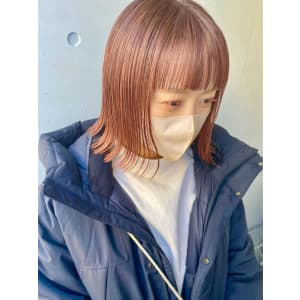 《kitin吉祥寺》クリア　オレンジ　ボブ