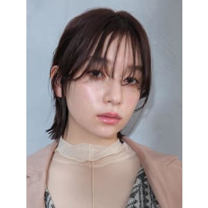 抜け感ボブ×シースルーバング - HAIR & MAKE EARTH 福島イオン通り店【ヘアメイクアース フクシマイオンドオリテン】掲載中