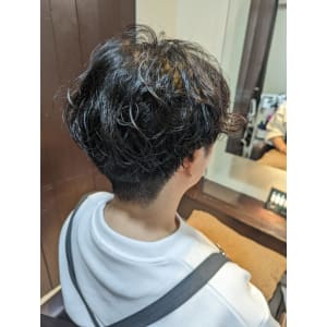 マッシュショートパーマ