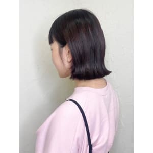 【Reir下北沢】*外ハネくびれボブ+チャコールブラウン**