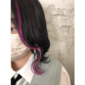 インナーエクステ/ピンク/ラベンダー/派手髪/池袋