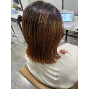 オレンジグラデーションイルミナカラー池袋