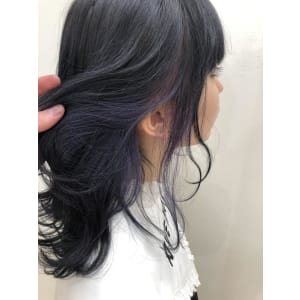 《kitin吉祥寺》インナーカラー　ネイビー